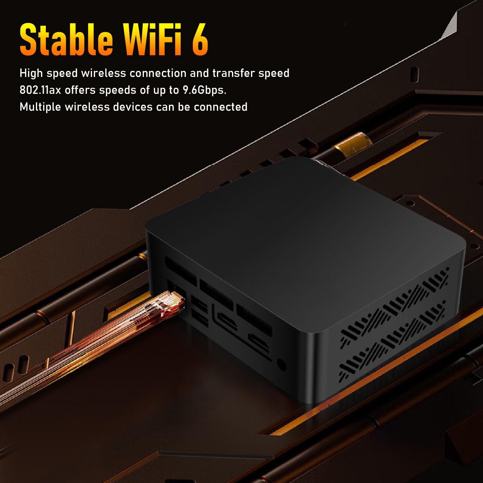 Compact Mini PC with Intel i3-1215U Processor, BT 5.2, USB-C & USB 3.2/2.0, NVMe SSD (16GB RAM + 512GB) - Ideal for Home Office, Gaming & Media Streaming