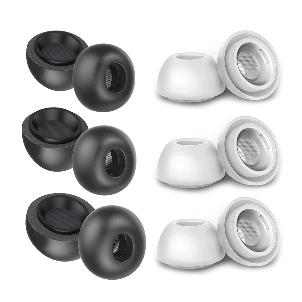 Premium Ultra-Strong Memory Foam Ear Tips for AirPods Pro - Noise Isolating, Comfort Fit (S/M/L) - Perfect for Workouts, Travel & Daily Use