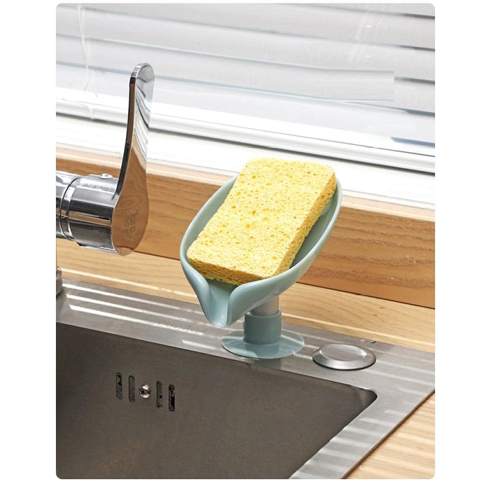 2-Pack Non-Perforated Soap Dishes - Durable Bathroom Soap Holder for Shower, Sink, and Balcony | Keeps Countertops Dry & Organized