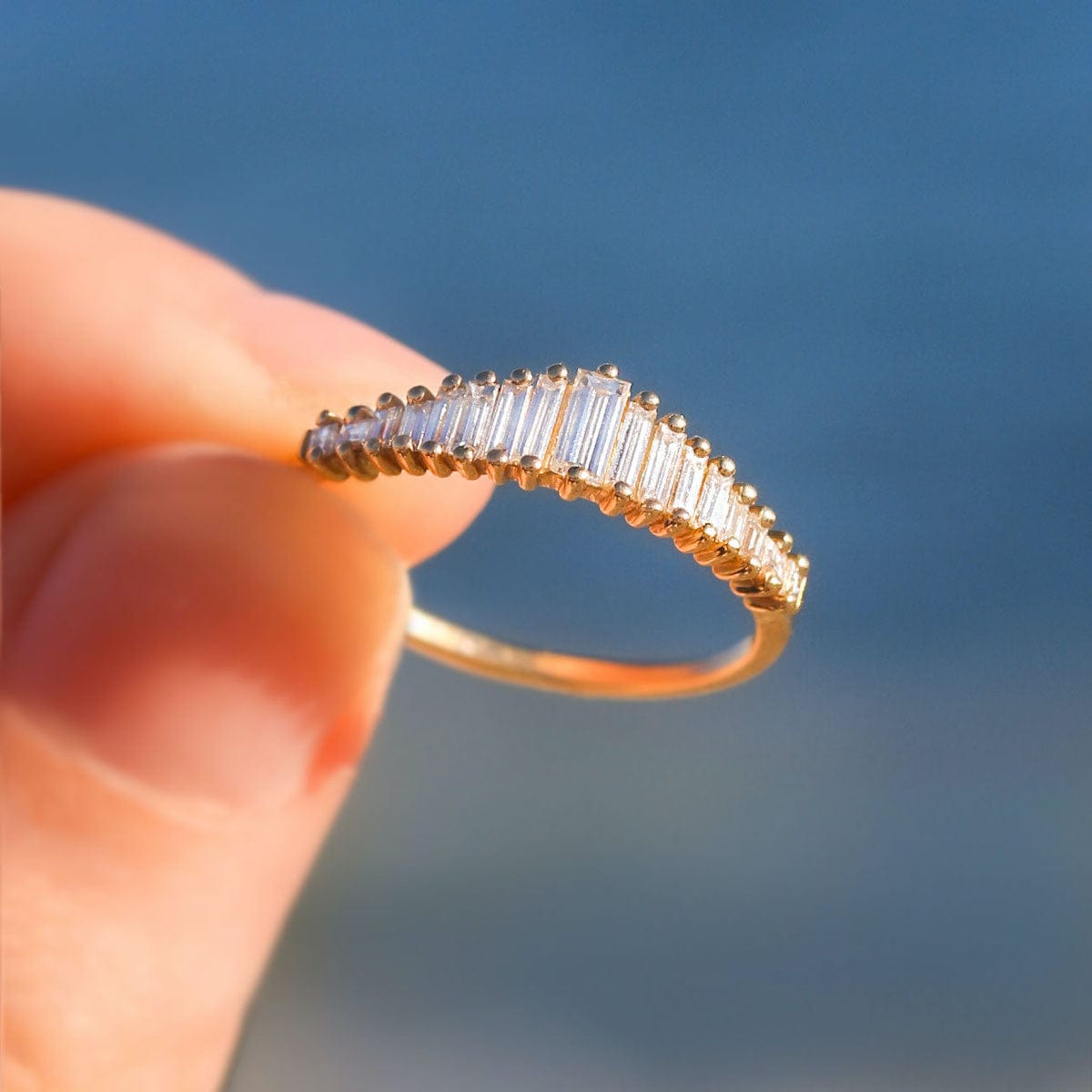Art Deco Diamond Tiara Ring - Vintage Inspired Bridal Jewelry for Weddings, Prom & Special Occasions
