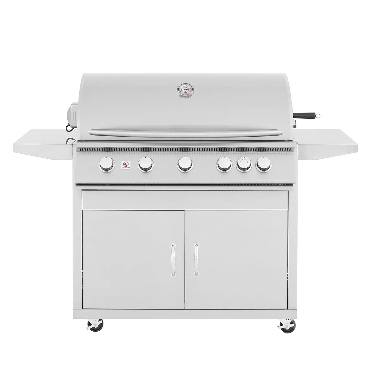 Summerset Grills Sizzler 40 Inch Freestanding Gas Grill - Outdoor BBQ Grill with 4 Burners, Stainless Steel Construction for Backyard, Patio & Camping Cooking