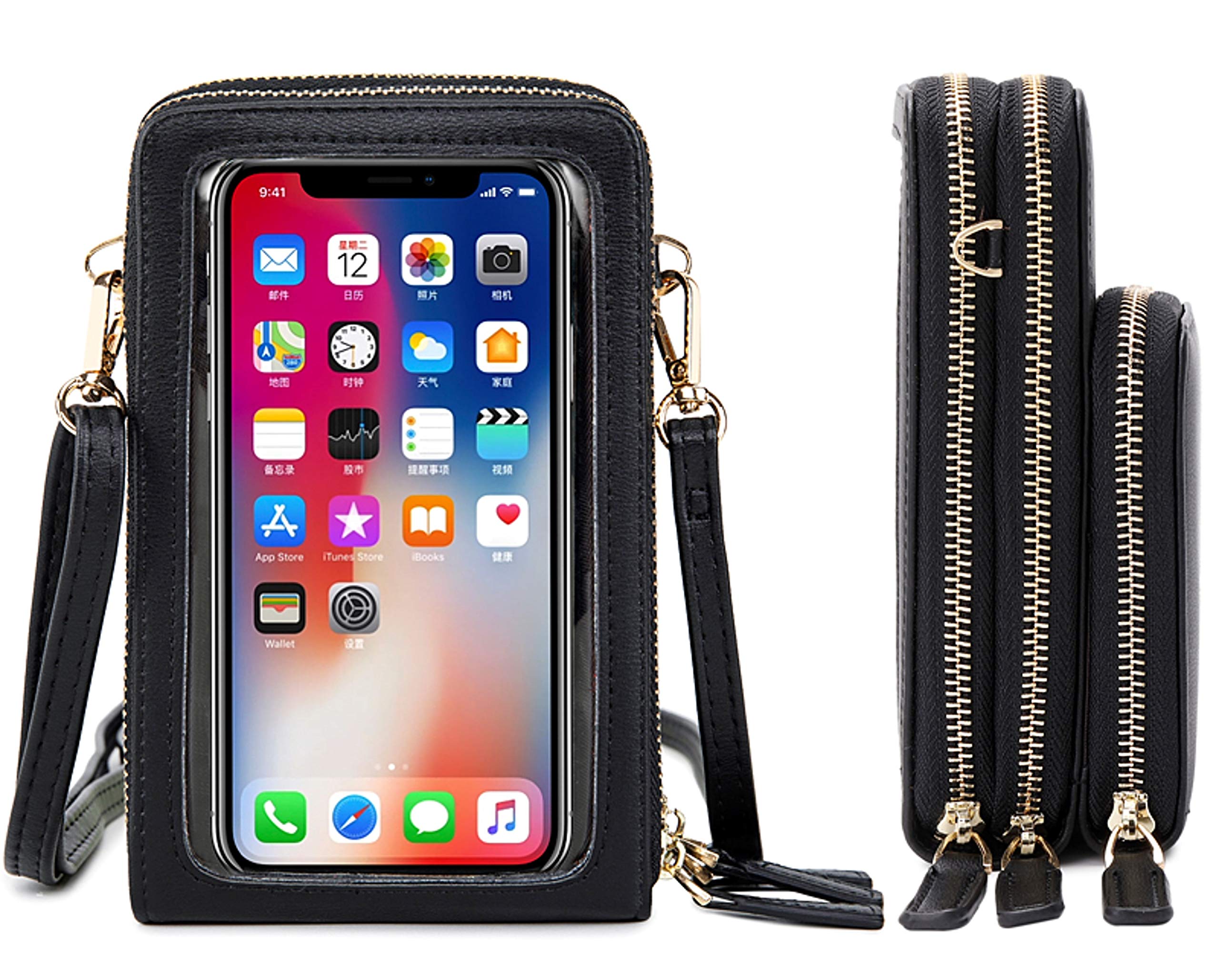 Women's Small Crossbody Phone Bag with Card Holder - Stylish Shoulder Purse for Everyday Use, Travel & Shopping