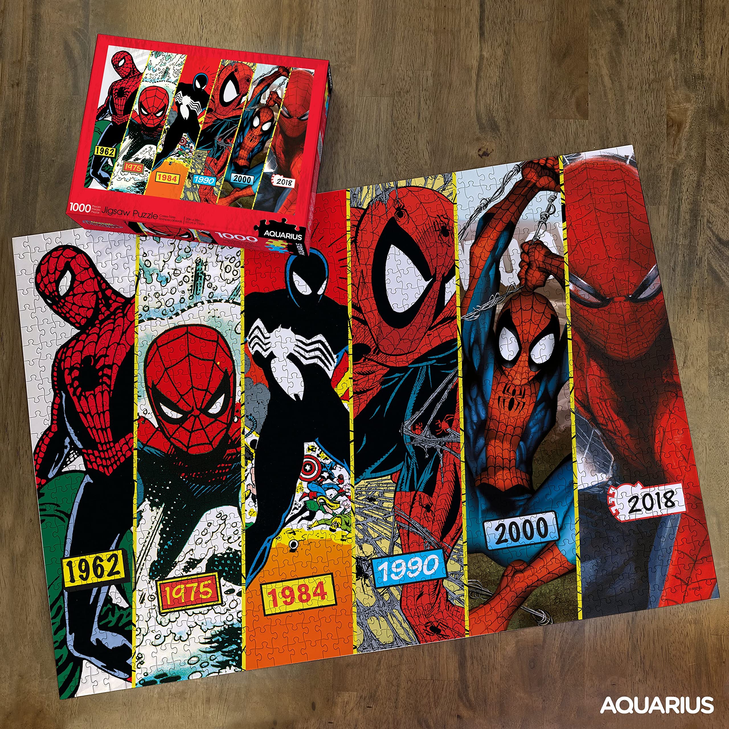 Marvel Spider-Man 1000 Piece Jigsaw Puzzle - Officially Licensed Glare-Free Puzzle for Adults & Teens - 20