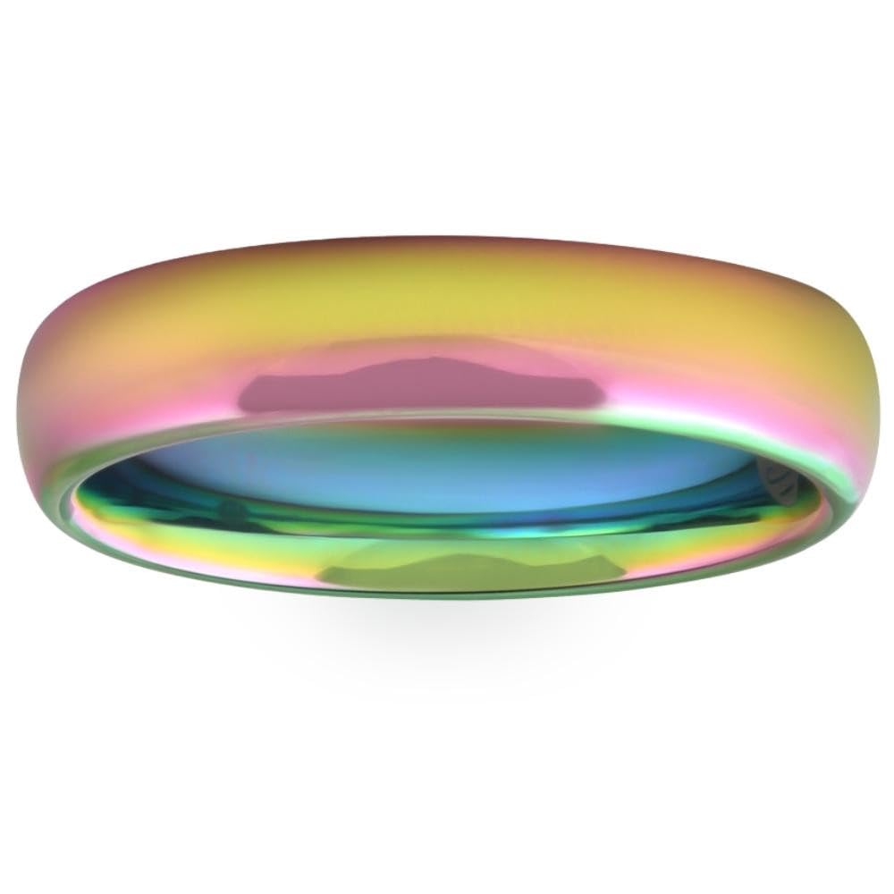 5mm Comfort Fit Tungsten Wedding Band for Men - Multi Color Options, Durable & Scratch Resistant - Perfect for Everyday Wear, Anniversary Gifts & Couple Rings