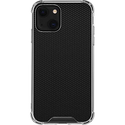 Skinit Clear Phone Case for iPhone 13 Mini - Originally Designed Black Hex Pattern Protective Cover | Slim Fit, Scratch Resistant | Perfect for Everyday Use, Travel & Work