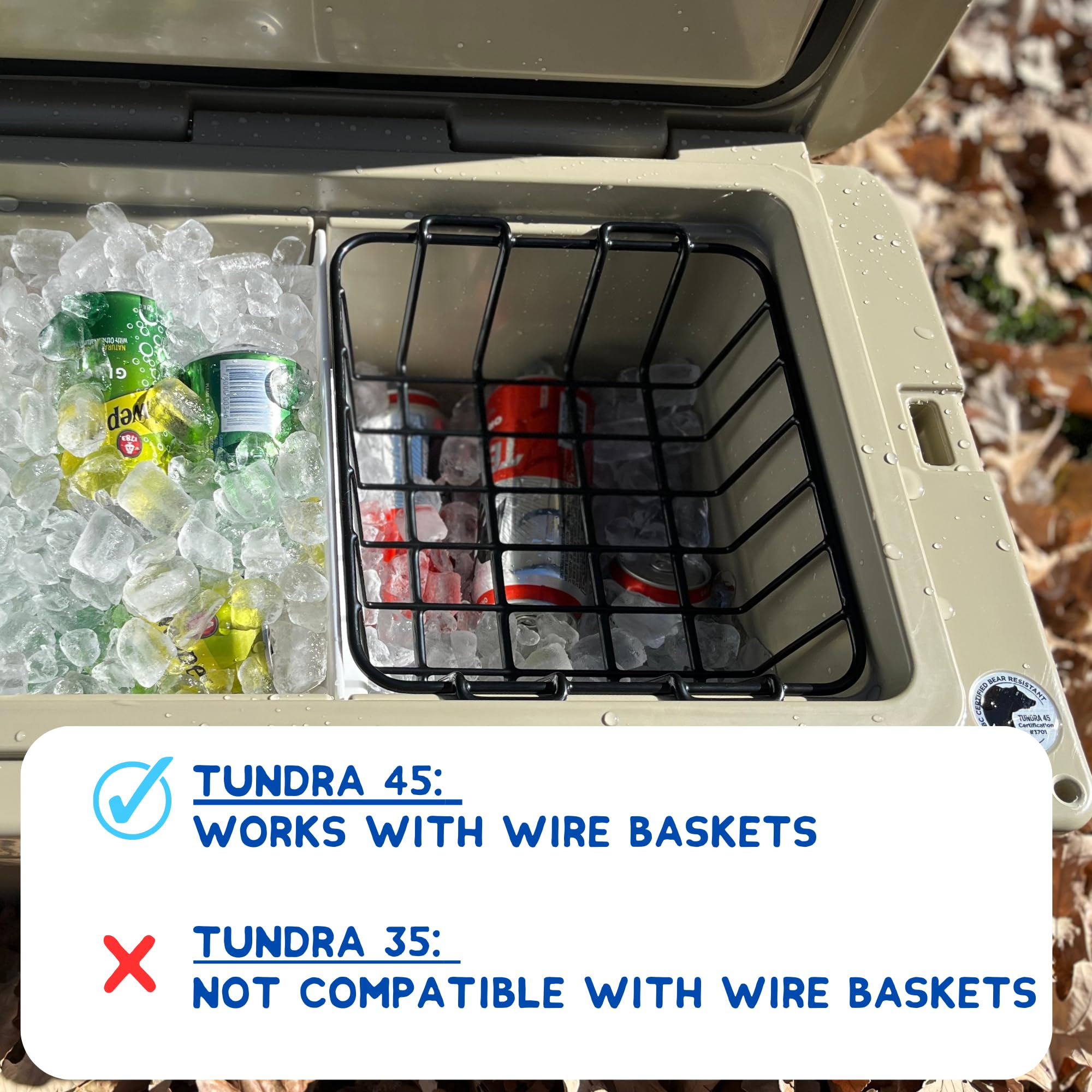 Freezable Ice Pack Divider for YETI Tundra Coolers - Fits YETI Haul, 35, 45, 65 Models - Premium Cooler Accessories for Camping, Fishing & Outdoor Adventures - Reusable Cooler Organizer for Food & Drinks Storage