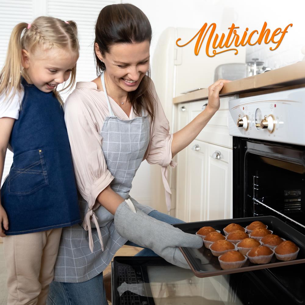 Non-Stick Baking Pans Set for Oven - 3 Piece Cookie Sheet, Pizza Pan & Cake Pan - Perfect for Baking, Roasting & Cooking - Ideal for Home Kitchen, Restaurant & Party Use