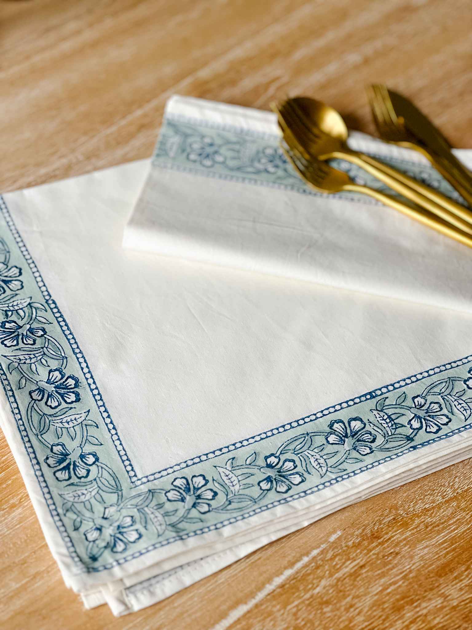 Premium Fatima Napkins Set of 4 - 100% Cotton Decorative Table Napkins for Dinner Parties, Weddings & Home Decor