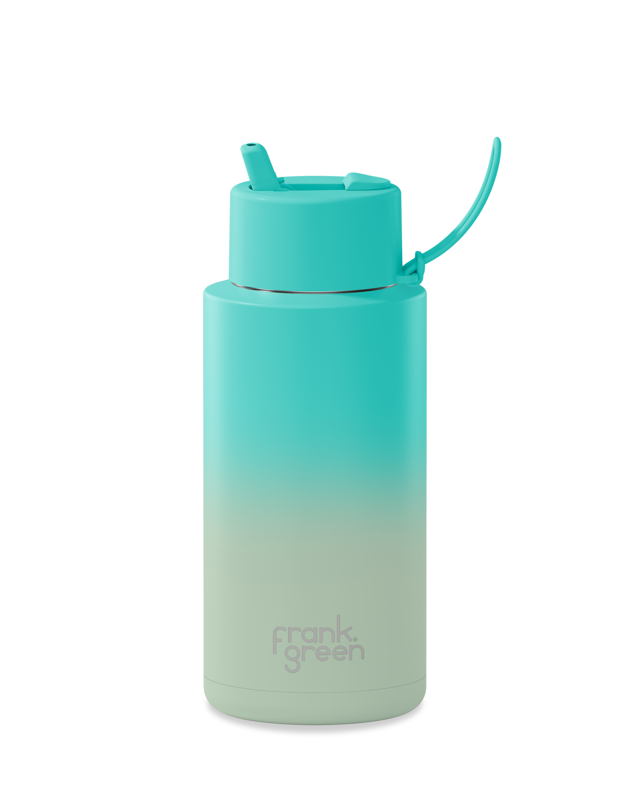 Gradient Ceramic Reusable Water Bottle 34oz (1000ml) - Eco-Friendly Travel & Gym Bottle for Hot & Cold Beverages