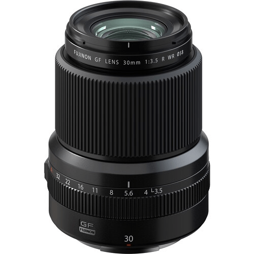 Fujifilm GF 30mm f/3.5 R WR GFX Lens (Black) - Wide Angle Prime Lens for GFX System | Perfect for Landscape, Architecture & Travel Photography