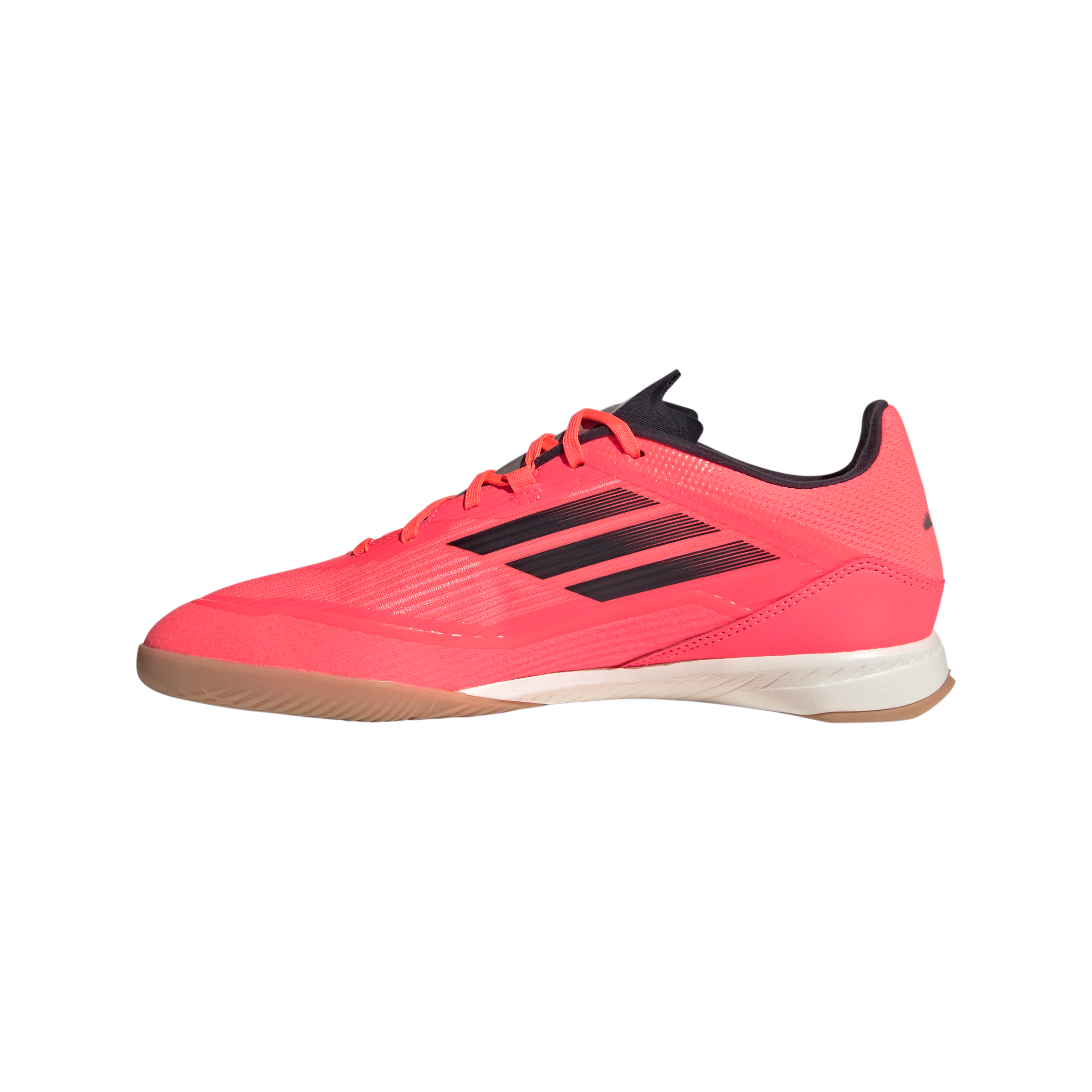 Adidas F50 League IN Indoor Soccer Shoes for Men - Turbo/Aurora Black/Platinum Metallic - Lightweight Football Cleats for Indoor Courts & Training Sessions