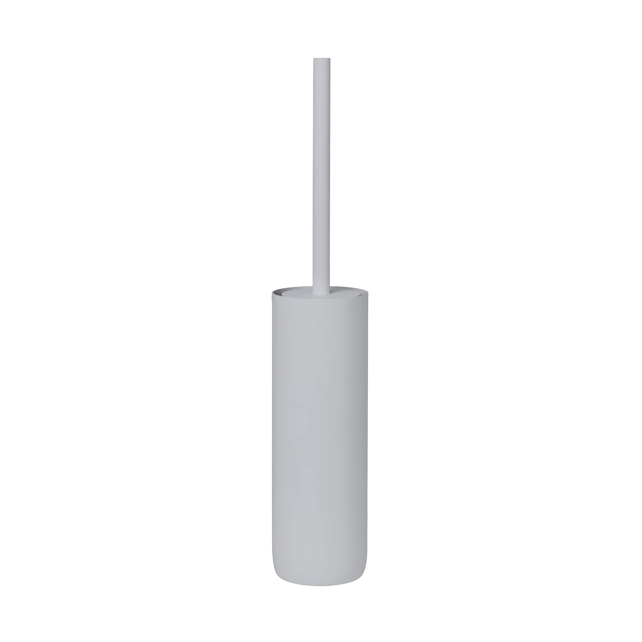 Blomus MODO Toilet Brush with Holder - Micro Chip (Light Grey) Titanium Coated - Modern Bathroom Cleaning Tool for Hygienic Home Maintenance