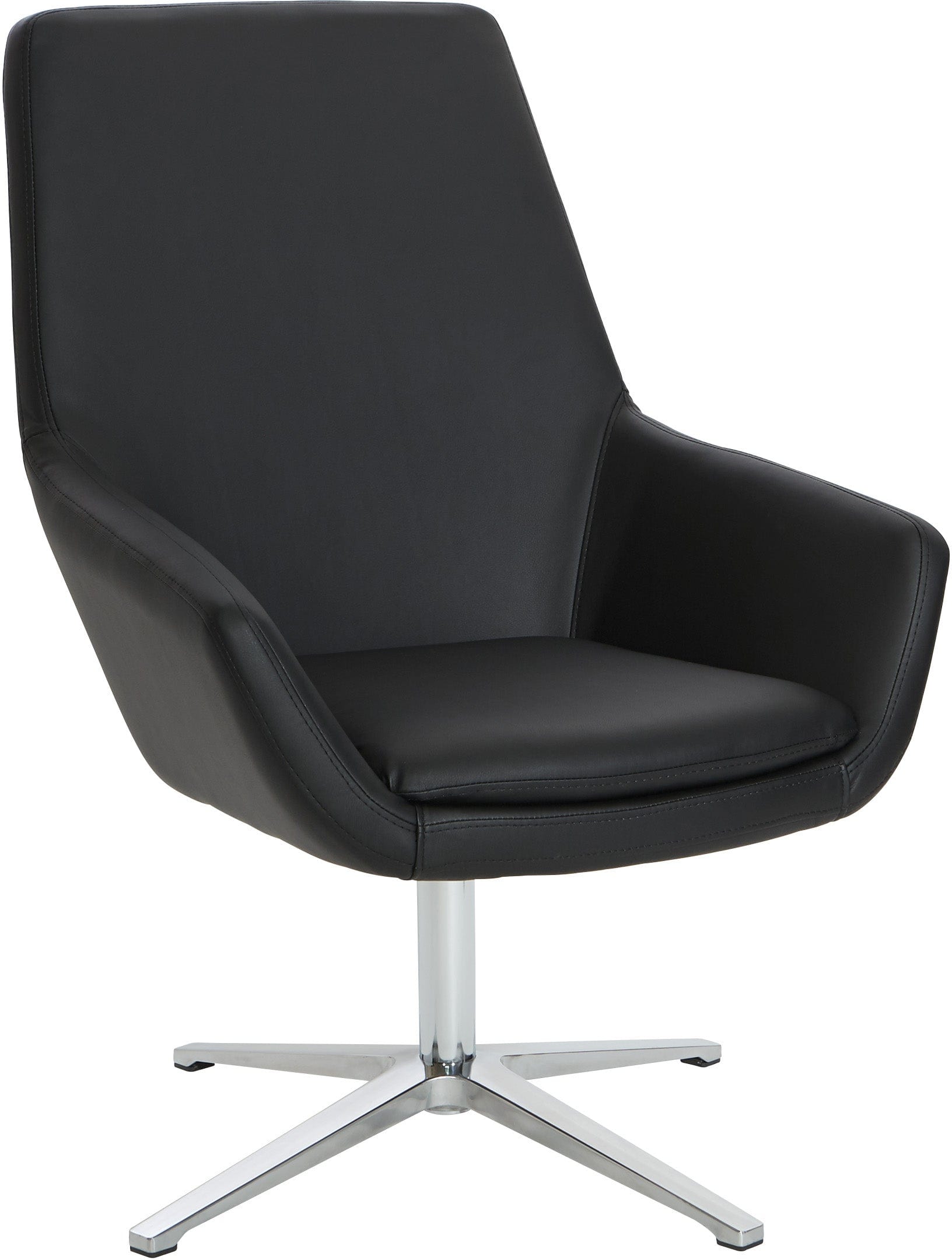 Office Star Modern Scoop Office Chair with Adjustable Height & Swivel Base [FL80228] - Ergonomic Desk Chair for Home Office & Workspace