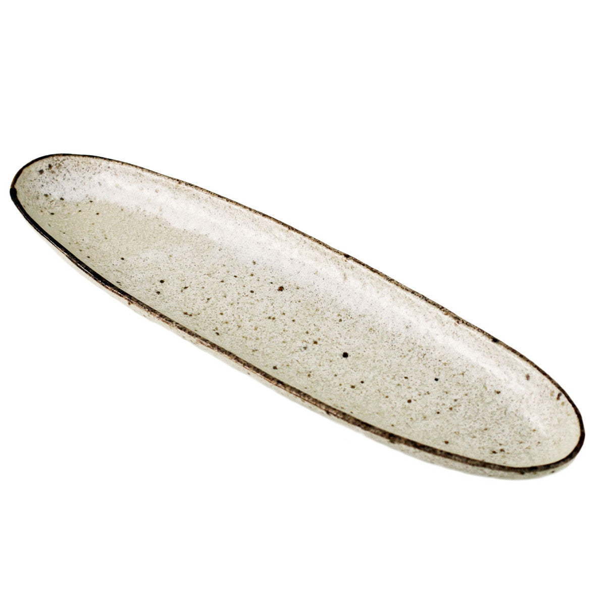 Ivory Long Oval Serving Platter 12.8 x 3.4 Inches - Elegant Dinnerware for Holiday Entertaining, Buffet Serving & Special Occasions