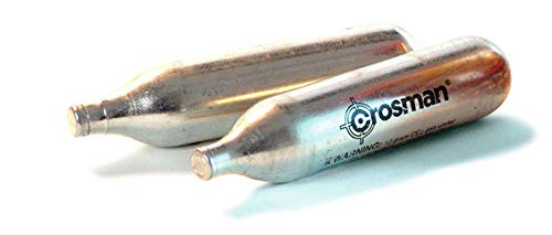 Crosman 25-Pack 12-Gram CO2 Cartridges for Air Rifles & Pistols - High-Power CO2 Refills for BB Guns, Pellet Guns, Airsoft - Perfect for Target Practice, Hunting, and Outdoor Shooting Sports