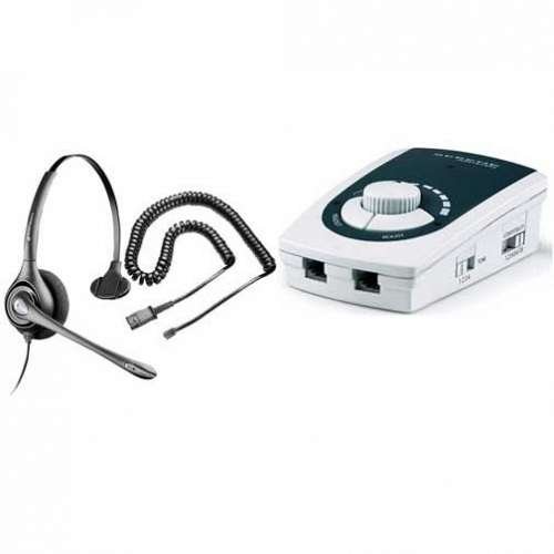 Serene Innovations UA-50 Business Phone Amplifier with H251N Headset - Boost Call Clarity for Office & Home Use - Ideal for Professionals with Hearing Needs