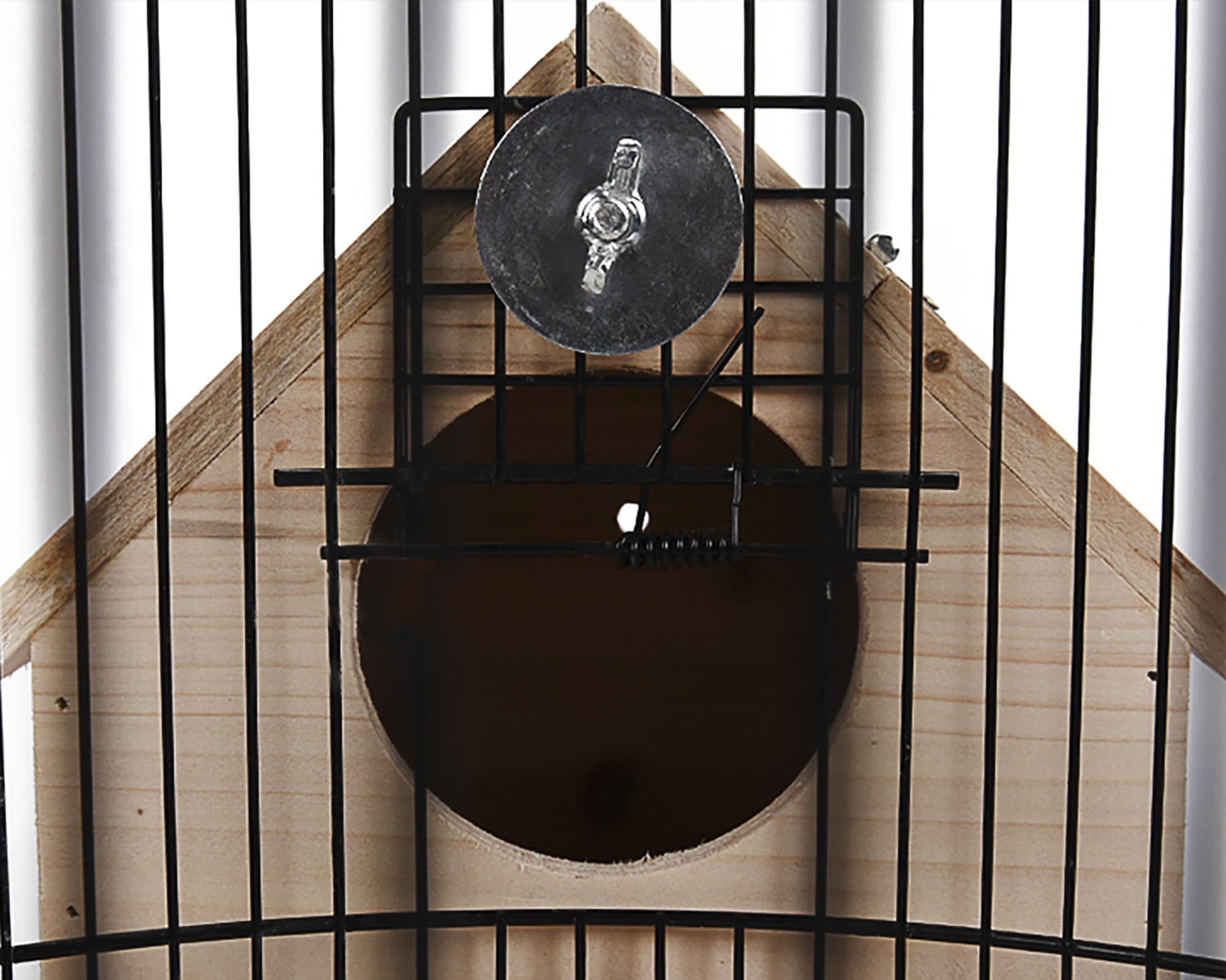 OMEM Wooden Parrot Breeding Box - Natural Bird Nest House for Parakeets, Cockatiels & Lovebirds - Durable Wooden Bird Cage Accessory with Perch Stand - Perfect for Aviary, Pet Store & Home Breeding Use
