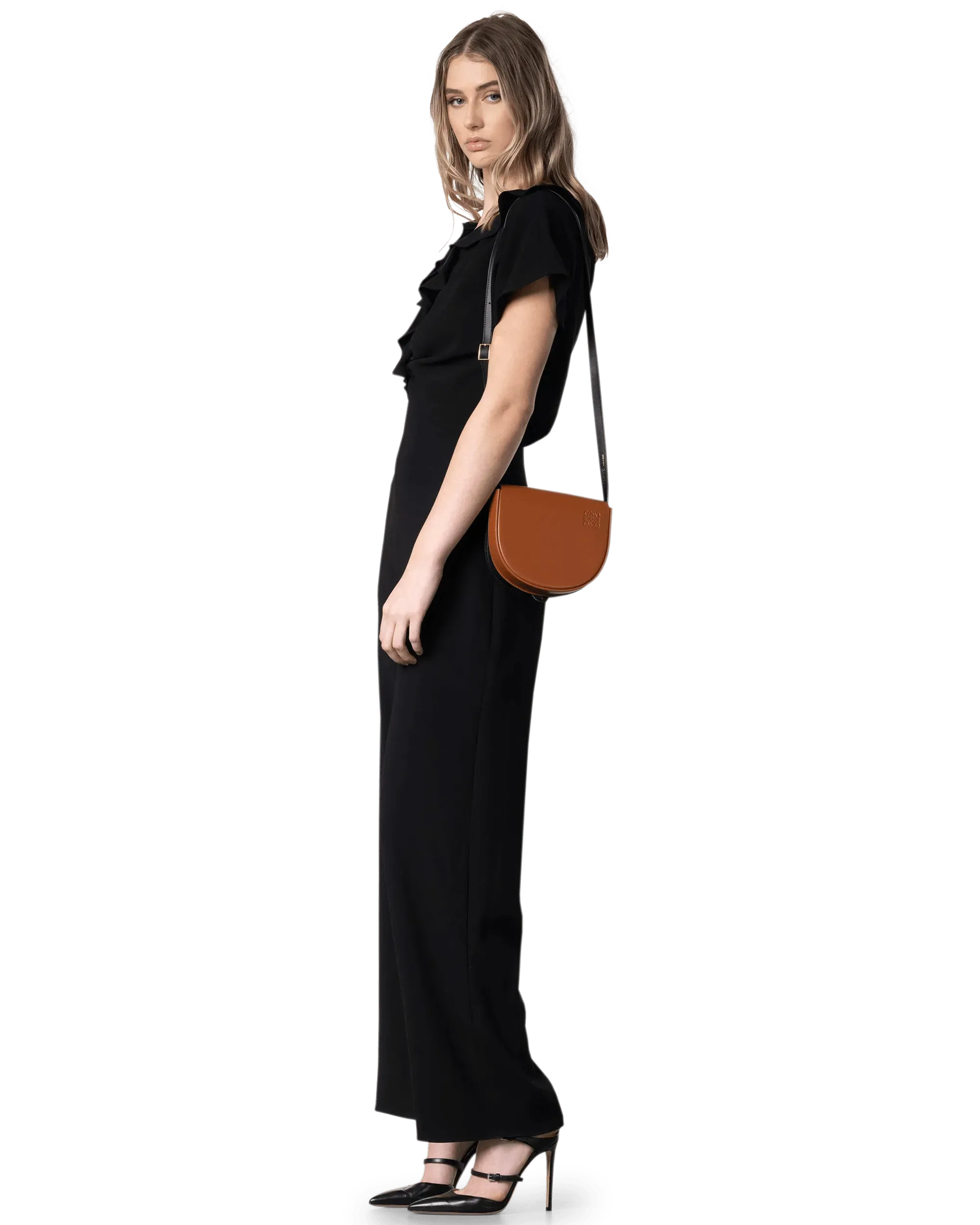 Stylish Heel Duo Shoulder Bag for Women - Trendy Crossbody Purse with Adjustable Strap - Perfect for Work, Travel & Everyday Use