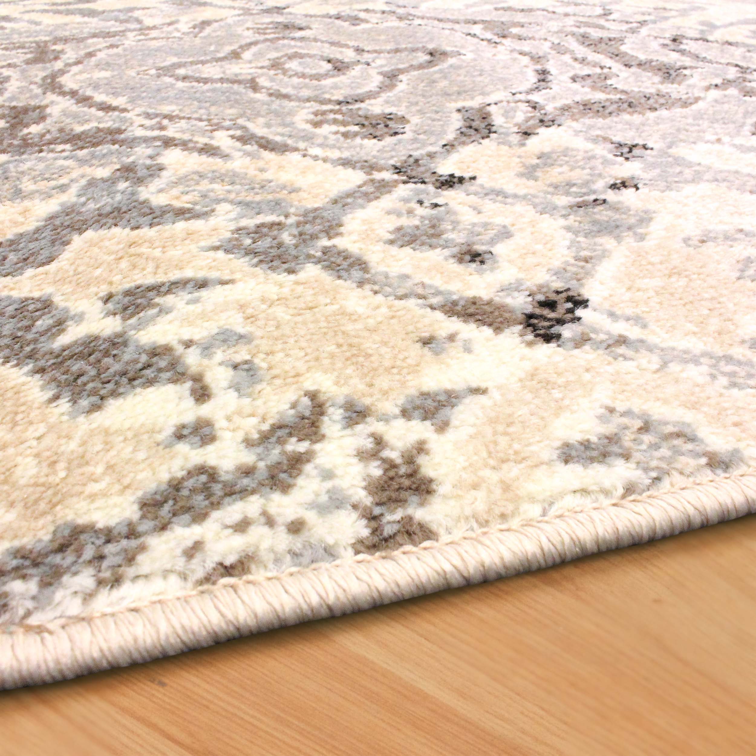 Premium Corbin Damask Traditional Indoor Area Rug - Soft & Durable Non-Slip Living Room Carpet for Home Decor | Perfect for Bedroom, Dining Room & Office