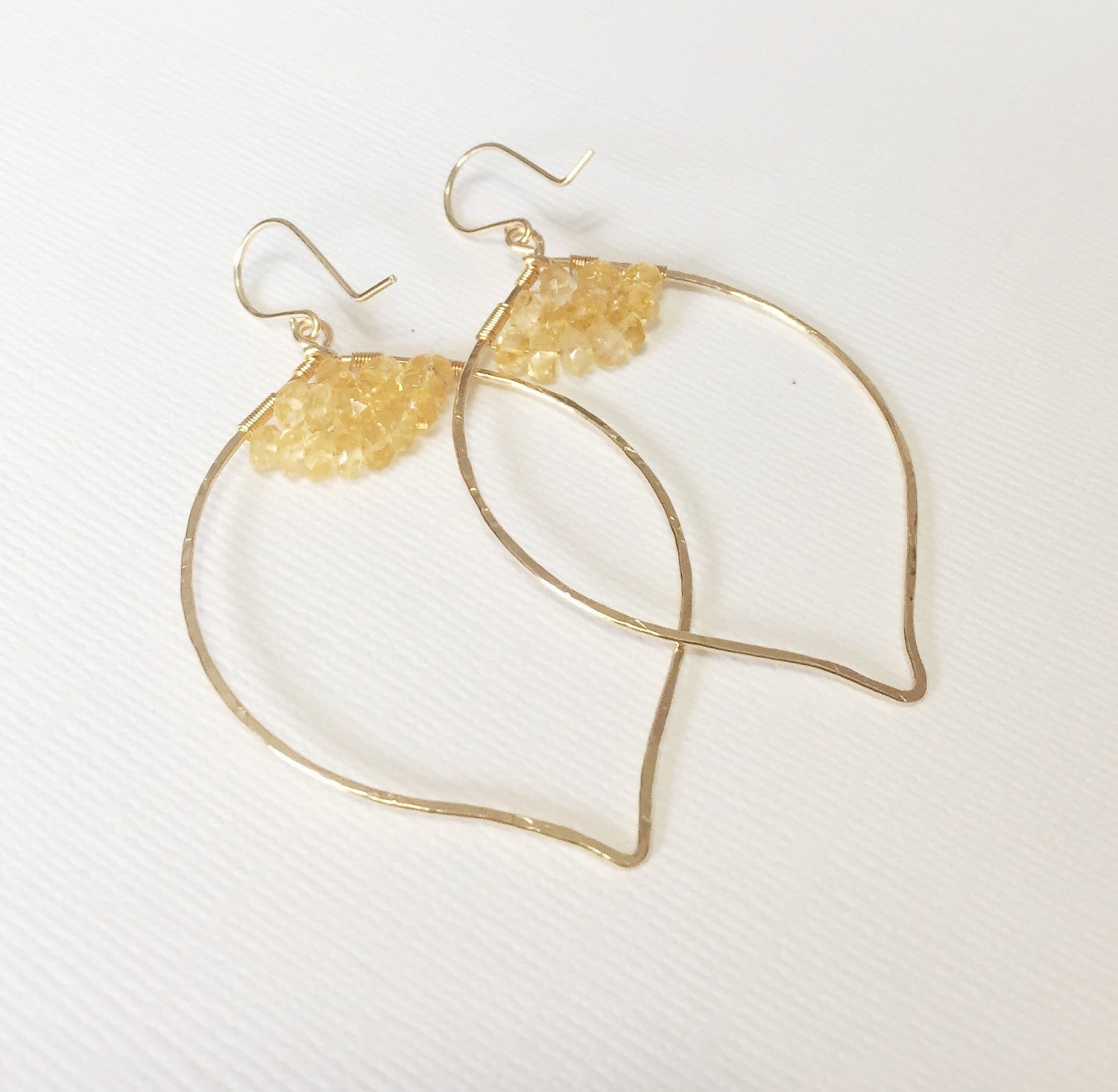 Malie Citrine Earrings (E201) - Elegant Gemstone Jewelry for Women, Perfect for Parties & Special Occasions