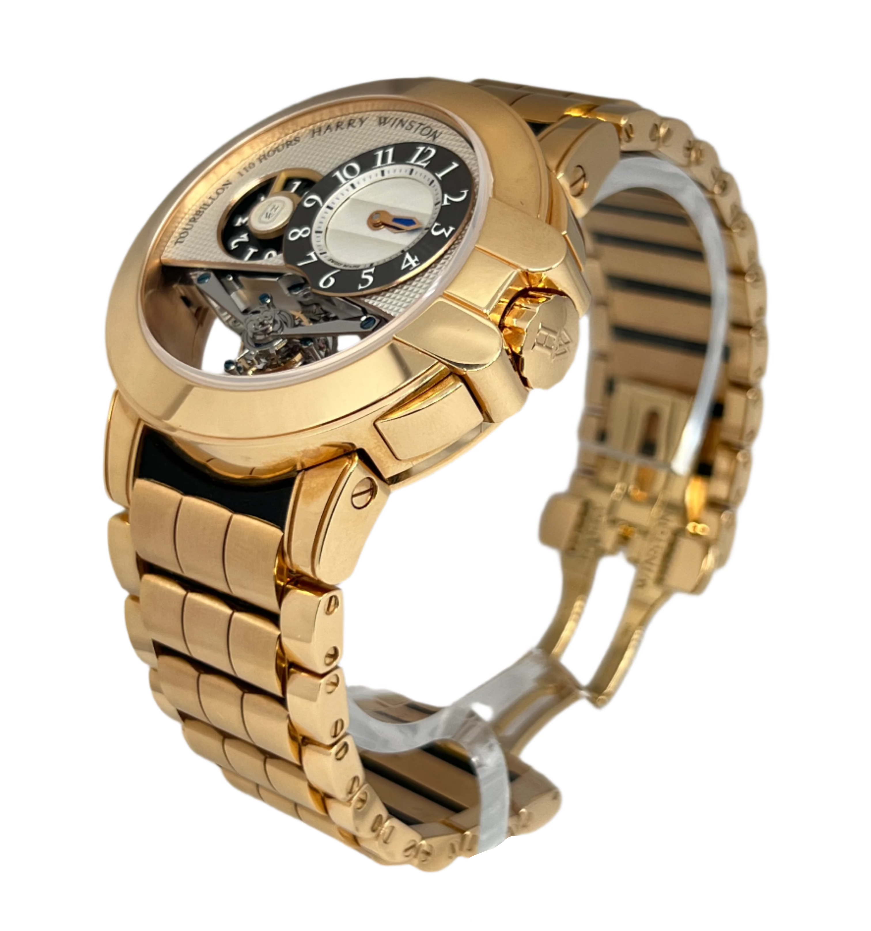 Harry Winston Ocean Tourbillon Big Date 18K Rose Gold Men's Luxury Watch - Perfect for Business Meetings, Formal Events & Collector's Showcase