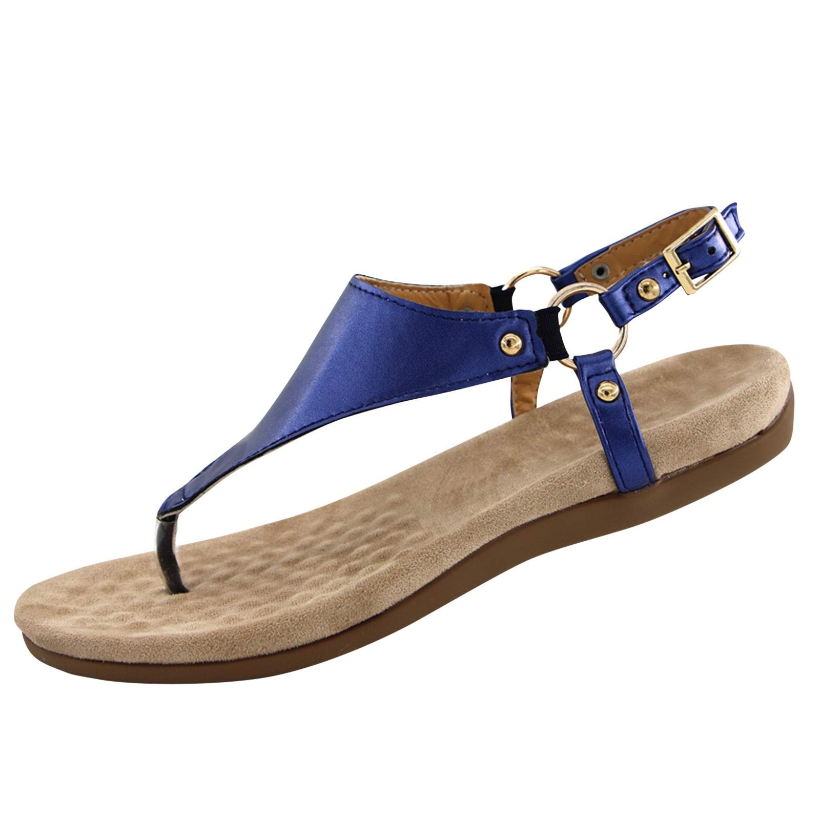 Women's Summer Flat Sandals with Bow Detail - Comfortable Flip Flops for Beach, Pool & Casual Wear | Split Toe Design for Women