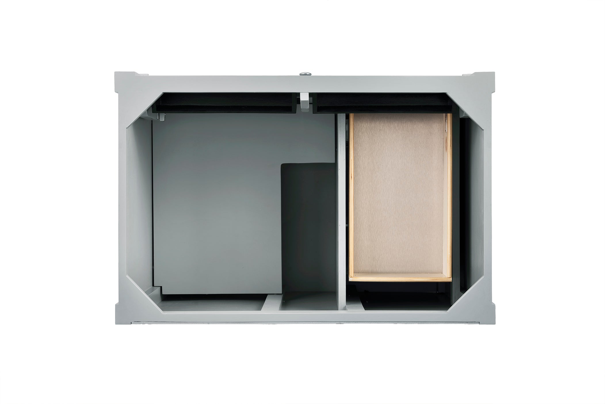 Brittany 36-Inch Single Bathroom Vanity in Urban Gray - Modern Space-Saving Design for Small Bathrooms & Powder Rooms