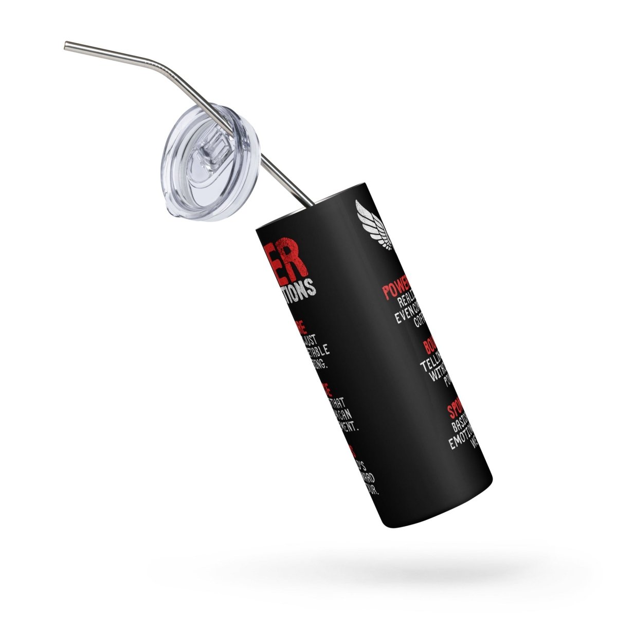 Sober Translations Vol. 3 - 20oz Stainless Steel Insulated Travel Tumbler with Lid & Straw - Keeps Drinks Hot/Cold for Hours - Perfect for Coffee, Tea, Water & Smoothies on the Go