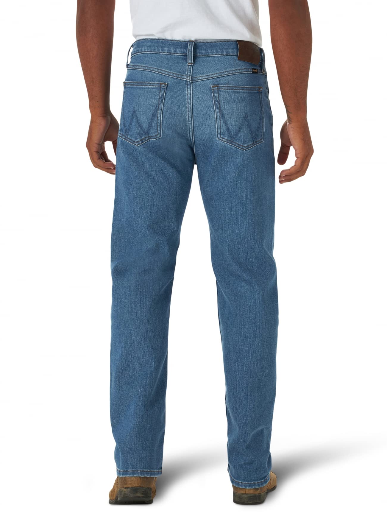 Wrangler Men's Free to Stretch Regular Fit Jeans - Comfortable Denim Pants for Casual Wear, Work & Outdoor Activities