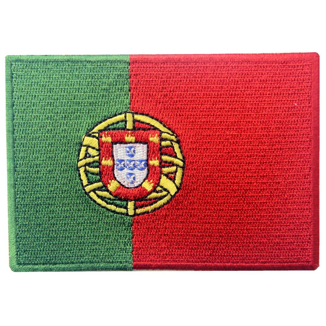 Portugal Flag Embroidered Patch - Iron On & Sew On National Emblem for Jackets, Bags & Hats - Portuguese Pride Accessory for Sports Fans, Travelers & Patriotic Events