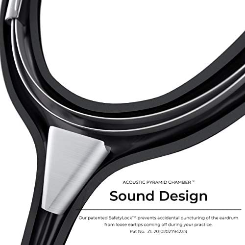 MDF Instruments Monet Kaleidoscope MD One Epoch Lightweight Titanium Stethoscope - Professional Adult Stethoscope with Monet Tube & Kaleidoscope Chestpiece - MDF777TMOKL - Ideal for Doctors, Nurses, and Medical Students in Hospitals and Clinics