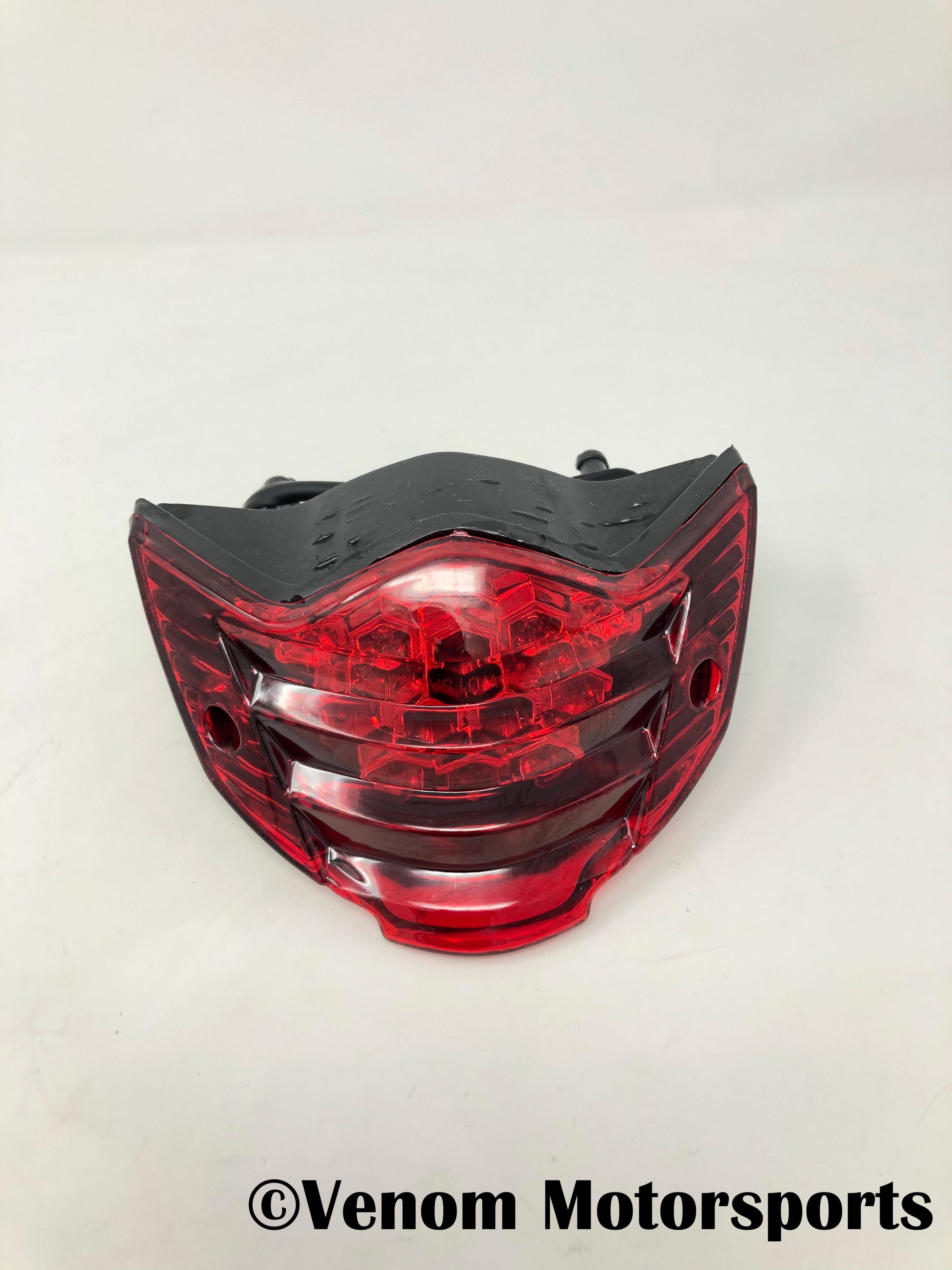 Venom X22 125cc Motorcycle LED Tail Light (Part#125001049) - Durable Rear Brake Light for Off-Road & Street Bikes, Perfect for Night Riding & Safety Enhancement