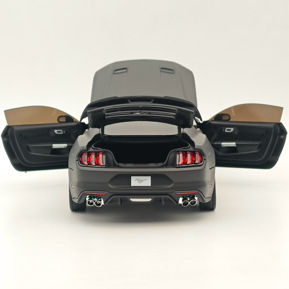 1/18 Scale Diecast Model Car - 2019 Ford Mustang GT Matte Black RHD - Highly Detailed Collectible Miniature for Display & Hobby Enthusiasts | Perfect for Office Decor, Car Shows & Gift Giving