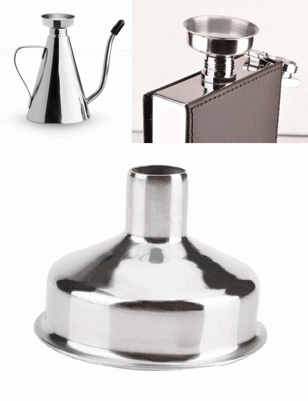 Premium Stainless Steel Mini Funnel Set for Essential Oils, Perfume Bottles & Small Containers - 6 Pack - Perfect for DIY Blending, Refilling & Travel Use