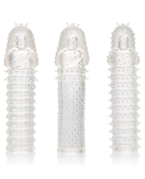 3 Piece Clear Textured 6 Inch Extension Kit - Perfect for Hair Styling, Braiding & Extensions
