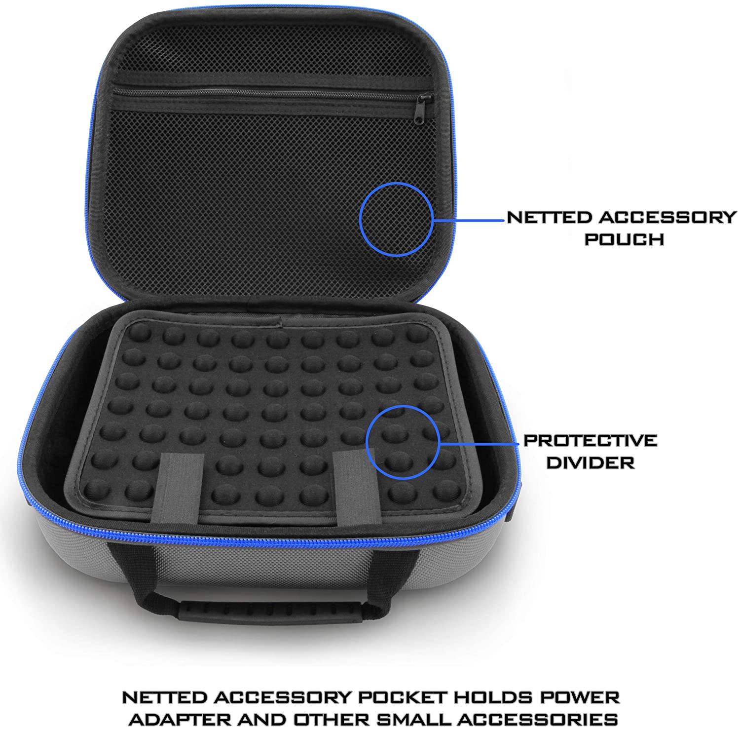 CASEMATIX Hard Shell Travel Case for Zoom G1X FOUR Guitar Effects Pedal - Durable Wah Pedal Carrying Case with Adjustable Shoulder Strap - Perfect for Gigging Musicians & Traveling Guitarists