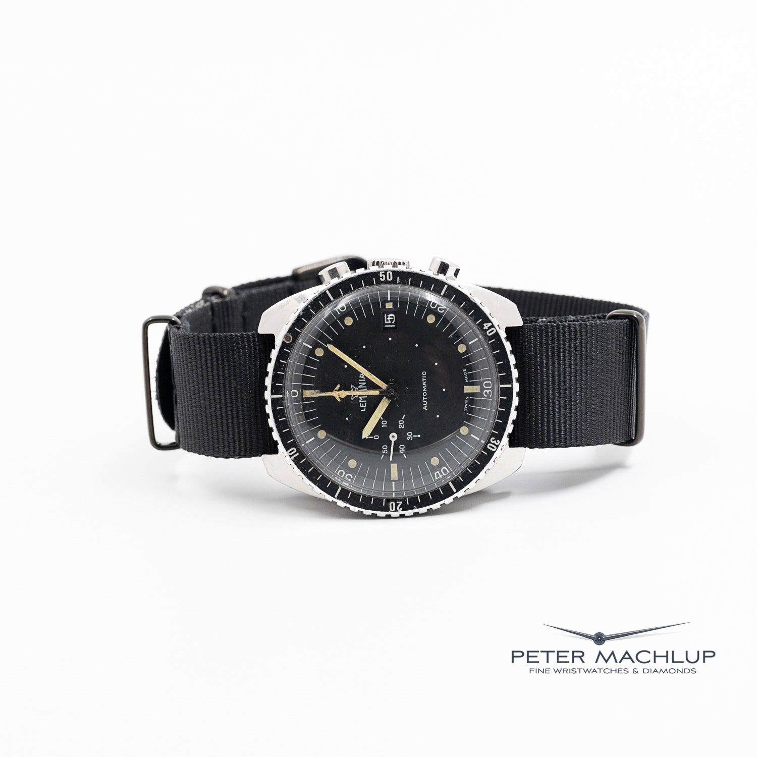 Lemania Automatic SA Airforce Wristwatch - Swiss Military Pilot Watch for Men - Perfect for Aviation Enthusiasts & Outdoor Adventures