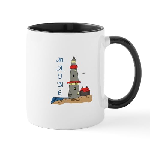 White/Black Inside - MAINE LIGHTHOUSE Mugs