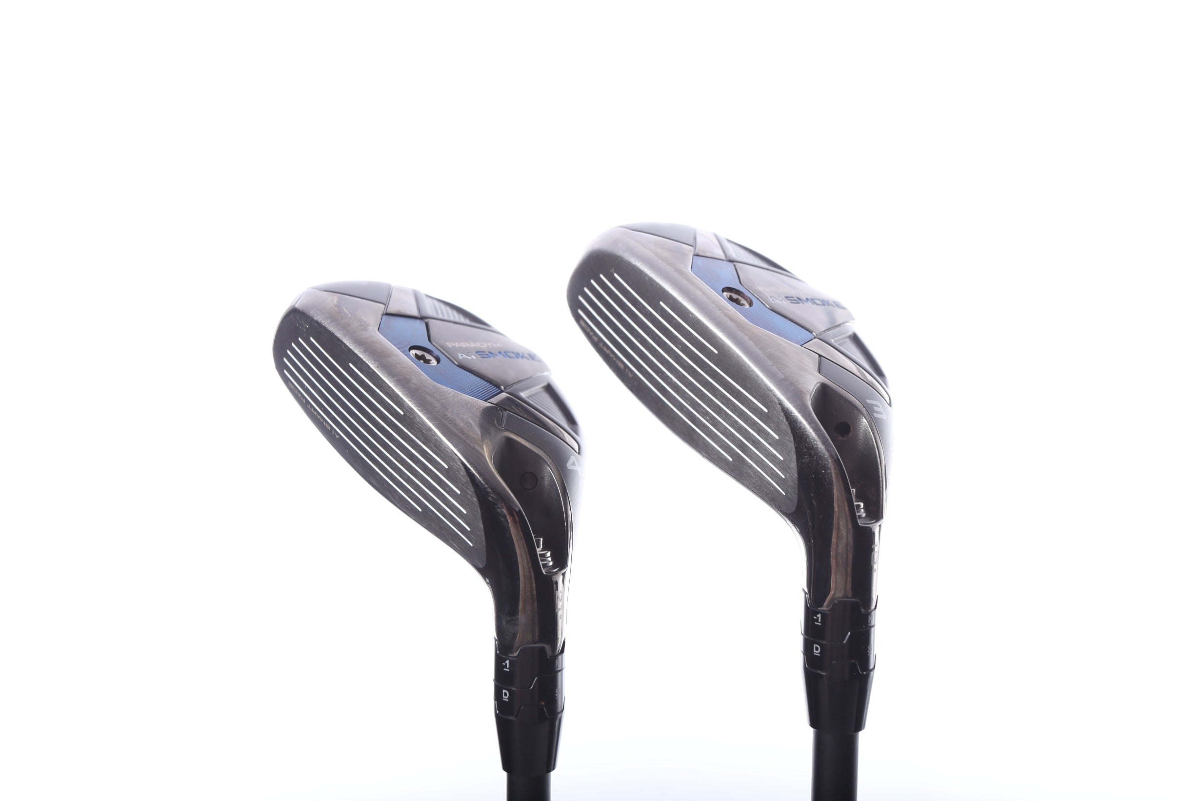 Used Callaway Paradym Ai Smoke Hybrid Golf Club Set - Left Handed 3 & 4H Stiff Flex | Perfect for Left-Handed Golfers & Driving Range Practice