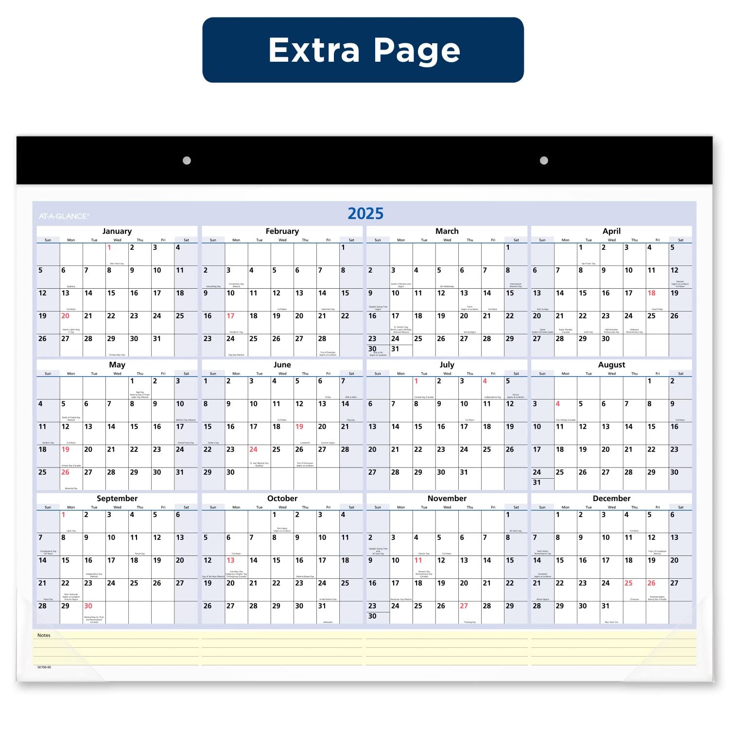 2024 AT-A-GLANCE Monthly Desk Calendar - 22x17