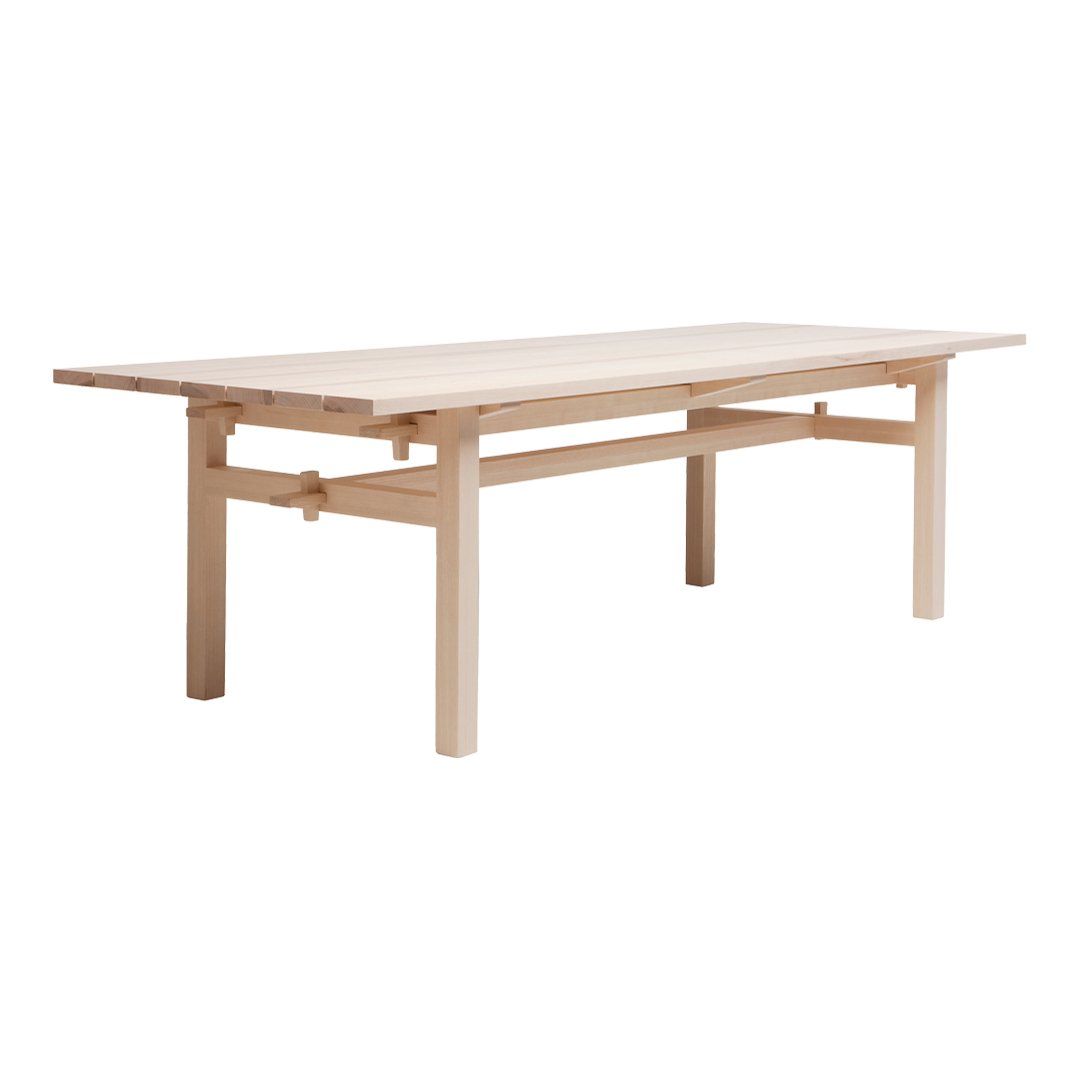 Arkipelago Modern Dining Table - Solid Wood Kitchen Table for 6-8 People - Perfect for Family Gatherings & Dinner Parties