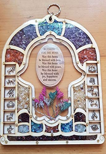 Bluenoemi Hamsa Hand Wall Decor - Good Luck Blessing Home Hanging for Living Room, Bedroom, Office - Perfect Housewarming & Mother's Day Gift