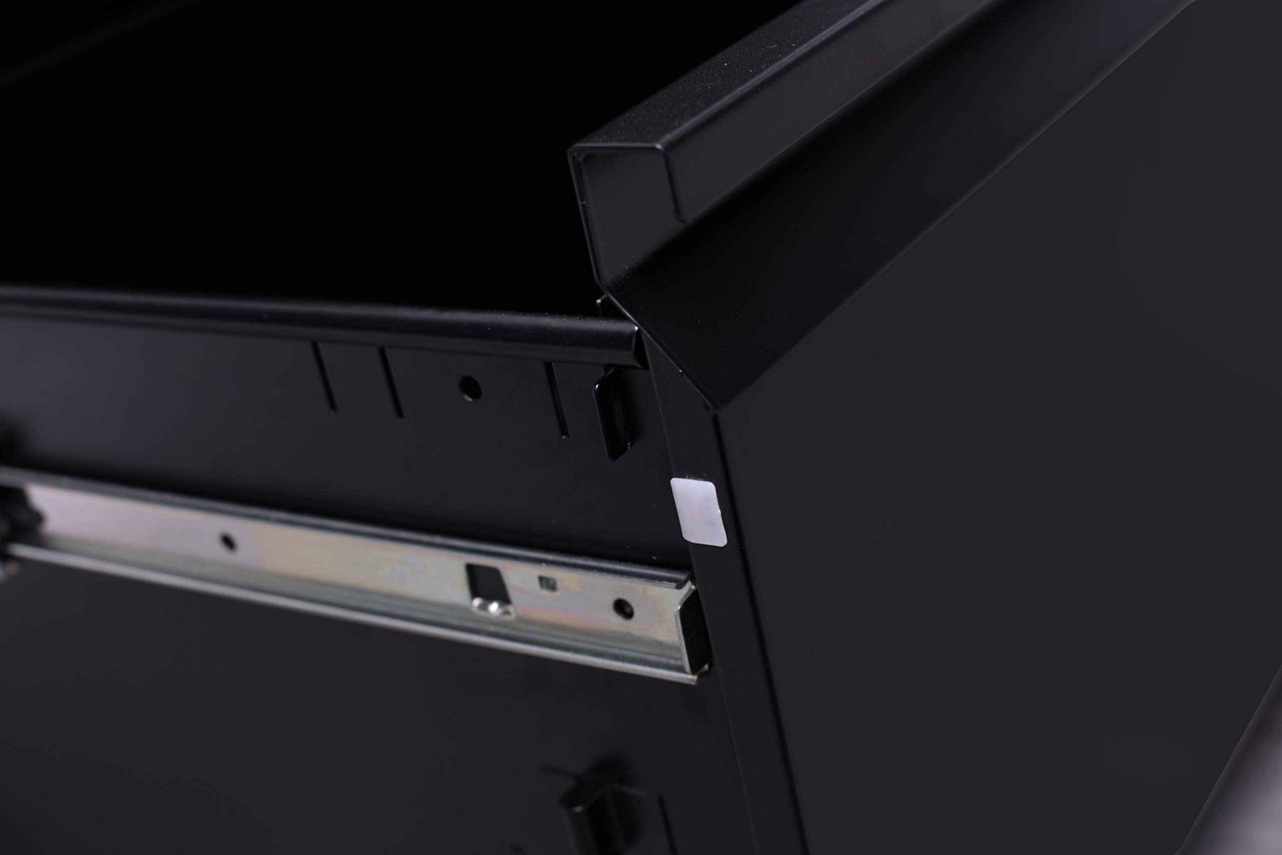 Heavy Duty 2-Drawer Lockable Metal Lateral File Cabinet for Home Office - Secure Document Storage & Organization (Black) | Perfect for Home, Office & Business Use