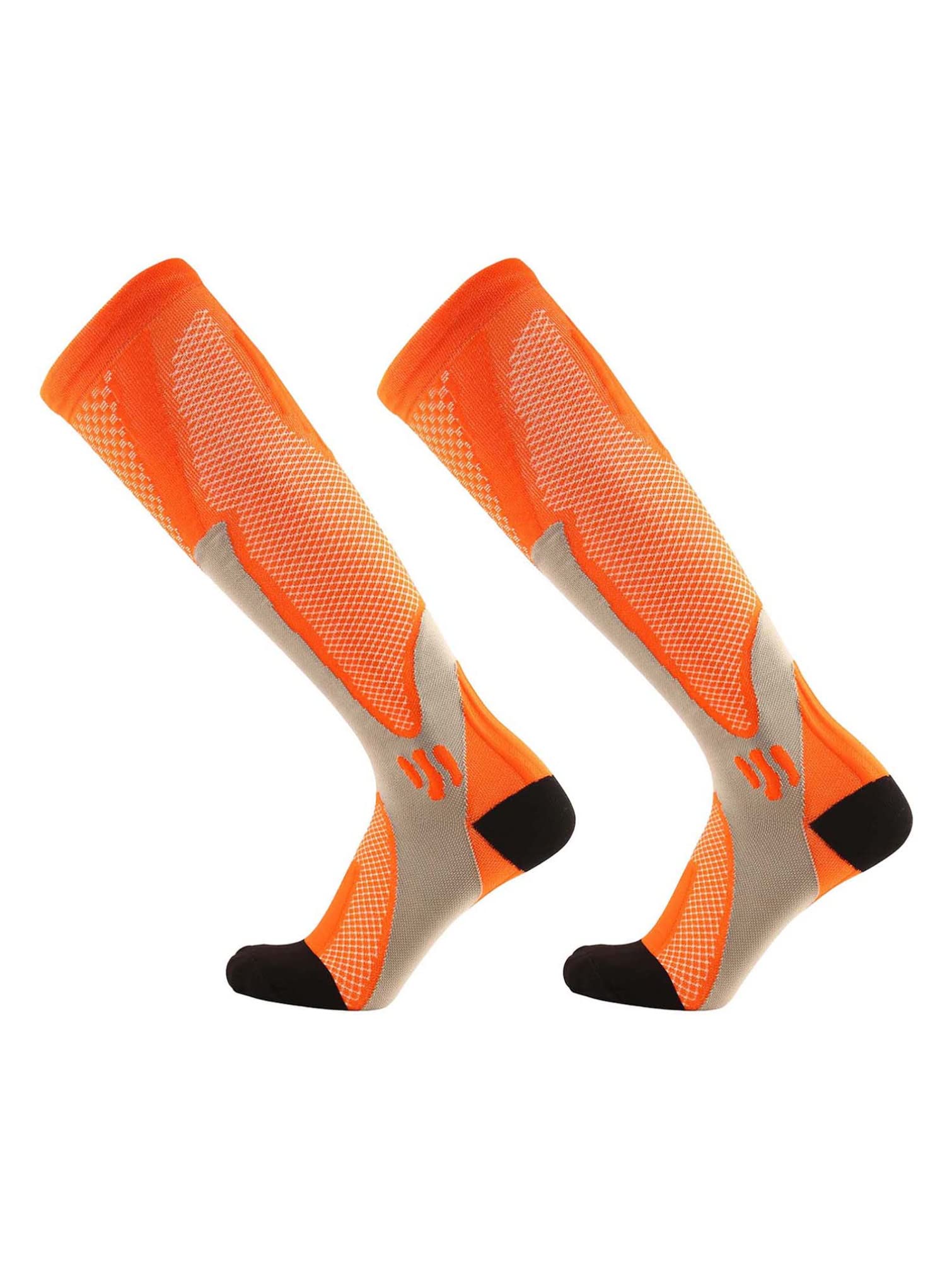 TiaoBug Compression Socks for Men & Women - Over-the-Calf High Performance Athletic Running Socks for Sports, Travel & Recovery - Improve Circulation & Reduce Swelling