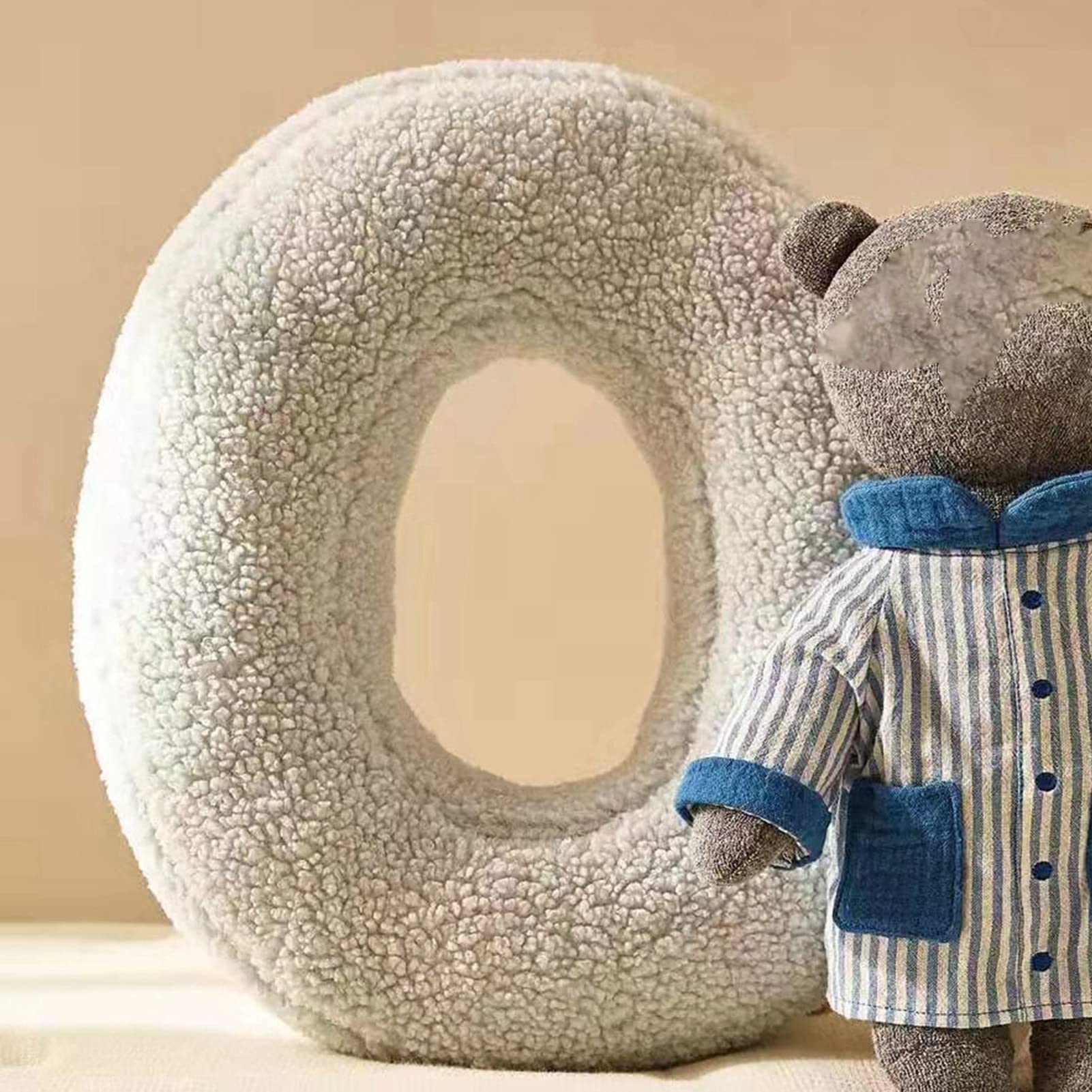 Walbest A-Z Plush Letter Pillows - Soft Nursery Decor for Kids & Couch