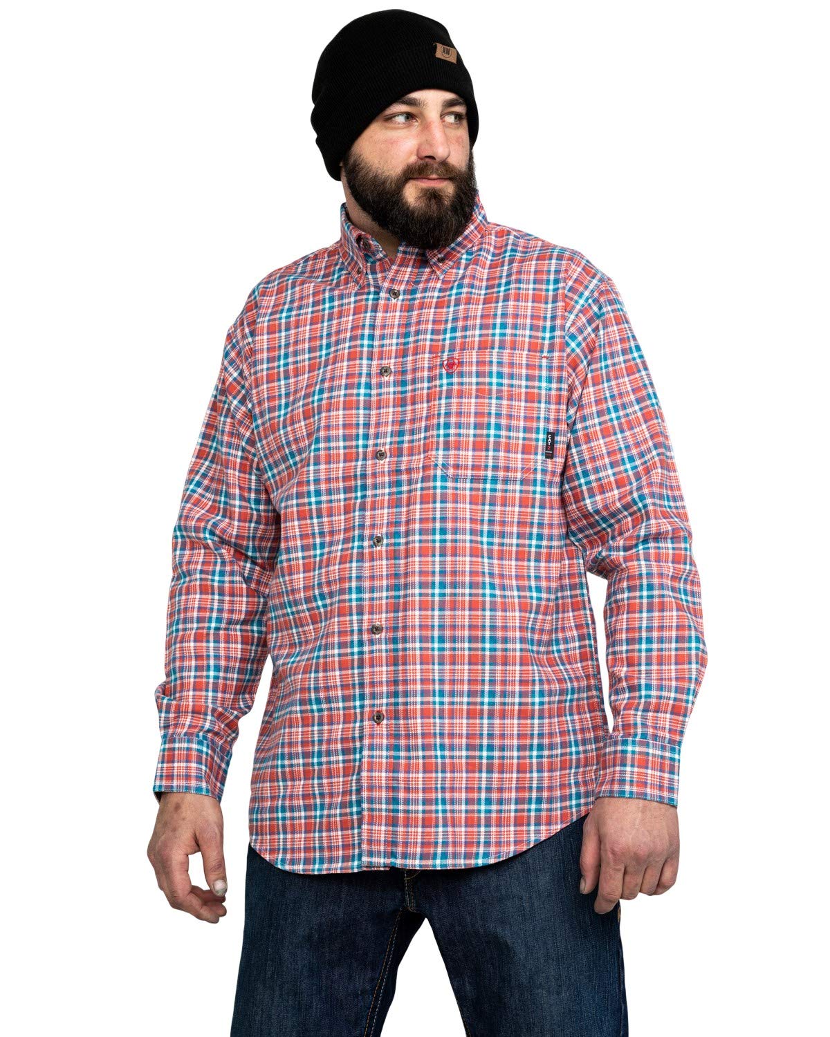 ARIAT Men's Fr Hunter Work Shirt - Durable Cotton Long Sleeve Button-Up for Ranch, Farm & Outdoor Work | Comfortable & Stylish Western Shirt for Cowboy, Rancher & Country Lifestyle