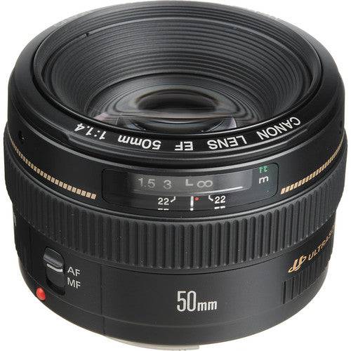 Canon EF 50mm f/1.4 USM Standard Prime Lens for DSLR Cameras - Perfect for Portraits, Low Light Photography & Travel