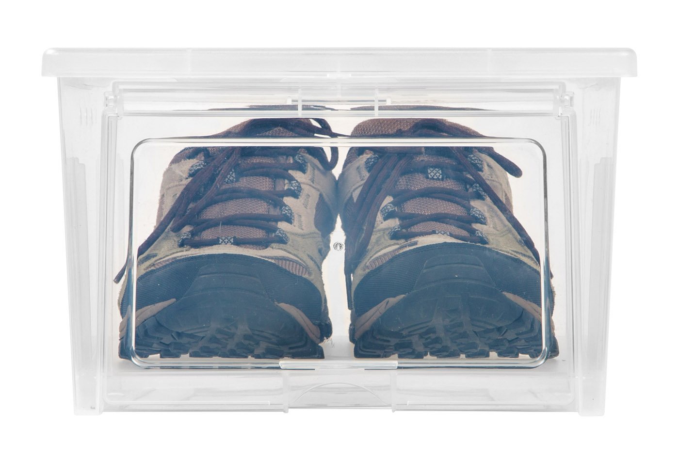 Easy Access Shoe Storage Box - 1 Pack Wide Design for Closet Organization | Perfect for Sneakers, Boots & Shoe Collection Display