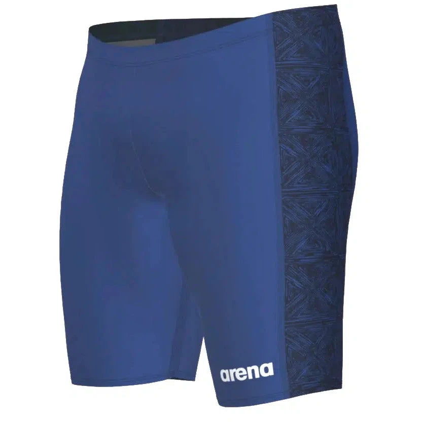 Arena Abstract Tiles Swim Jammer - Men's Competitive Swimwear for Training & Racing - Perfect for Pool, Beach & Water Sports