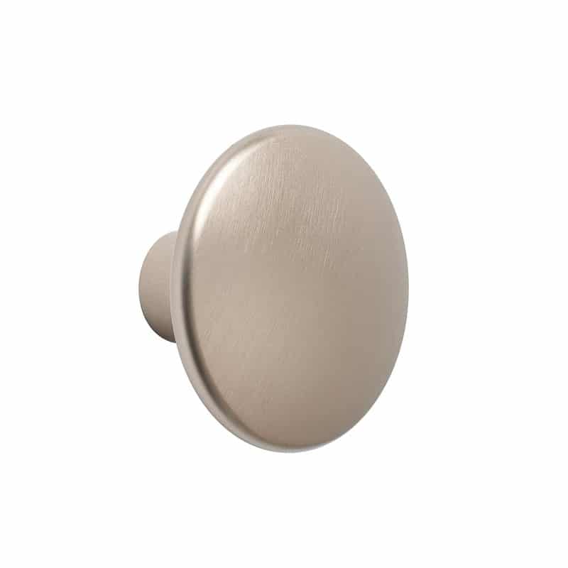 MUUTO The Dots Wall Hook - Modern Metal Coat Hanger in Taupe (Set of 3 Sizes) - Perfect for Entryway, Bedroom & Bathroom Organization